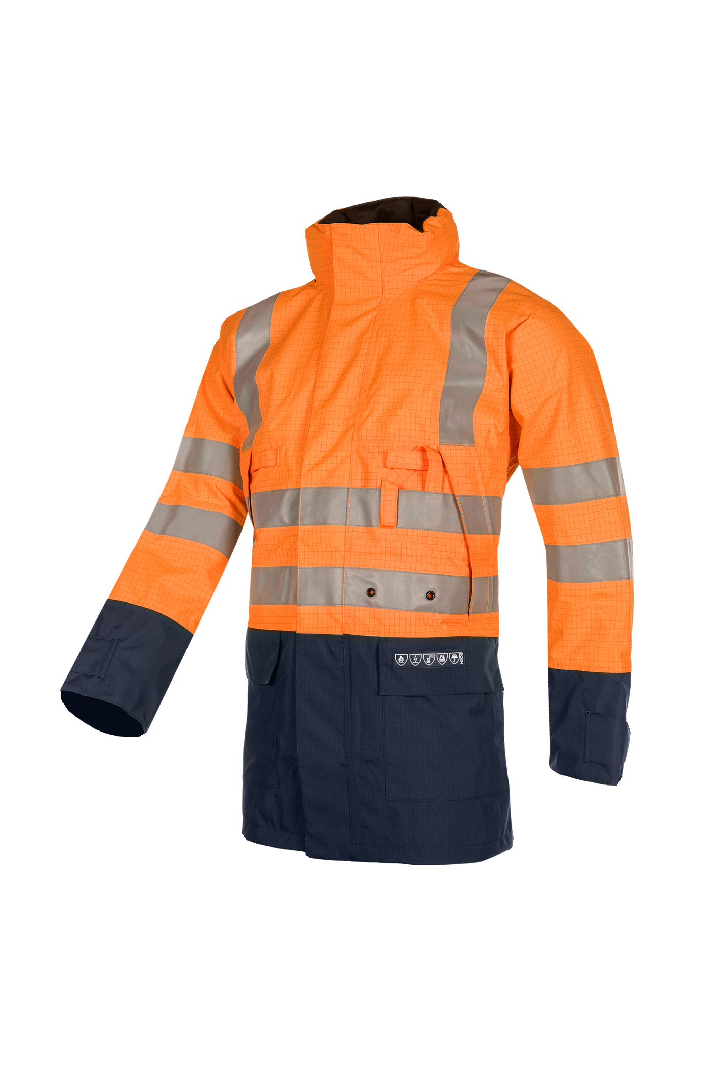 Sioen Winseler Flame Retardant Anti-Static Hi-Vis Rain Jacket