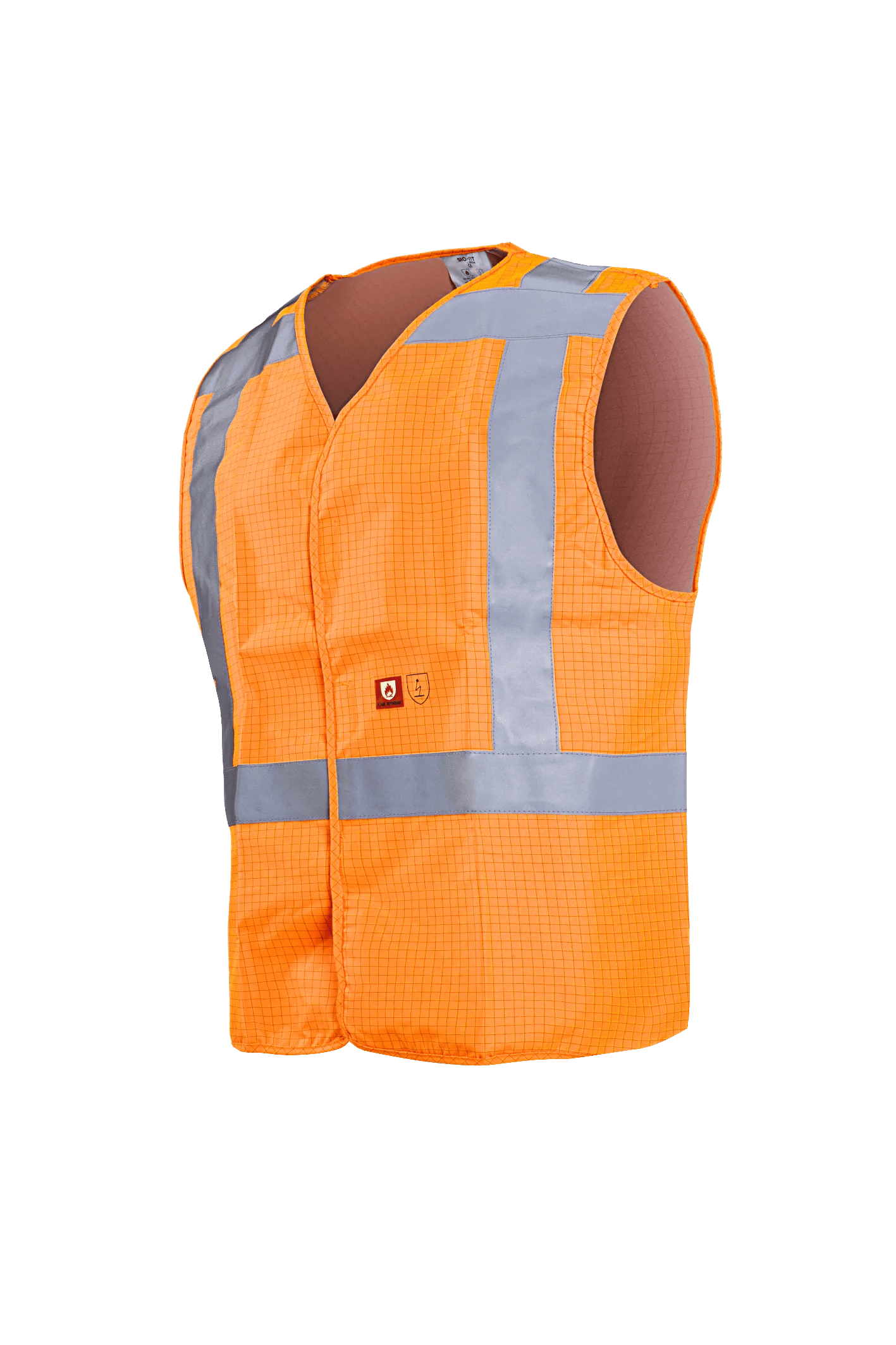 Sioen Raufar Flame Retardant And Anti-Static Hi-Vis Waistcoat (Rws)