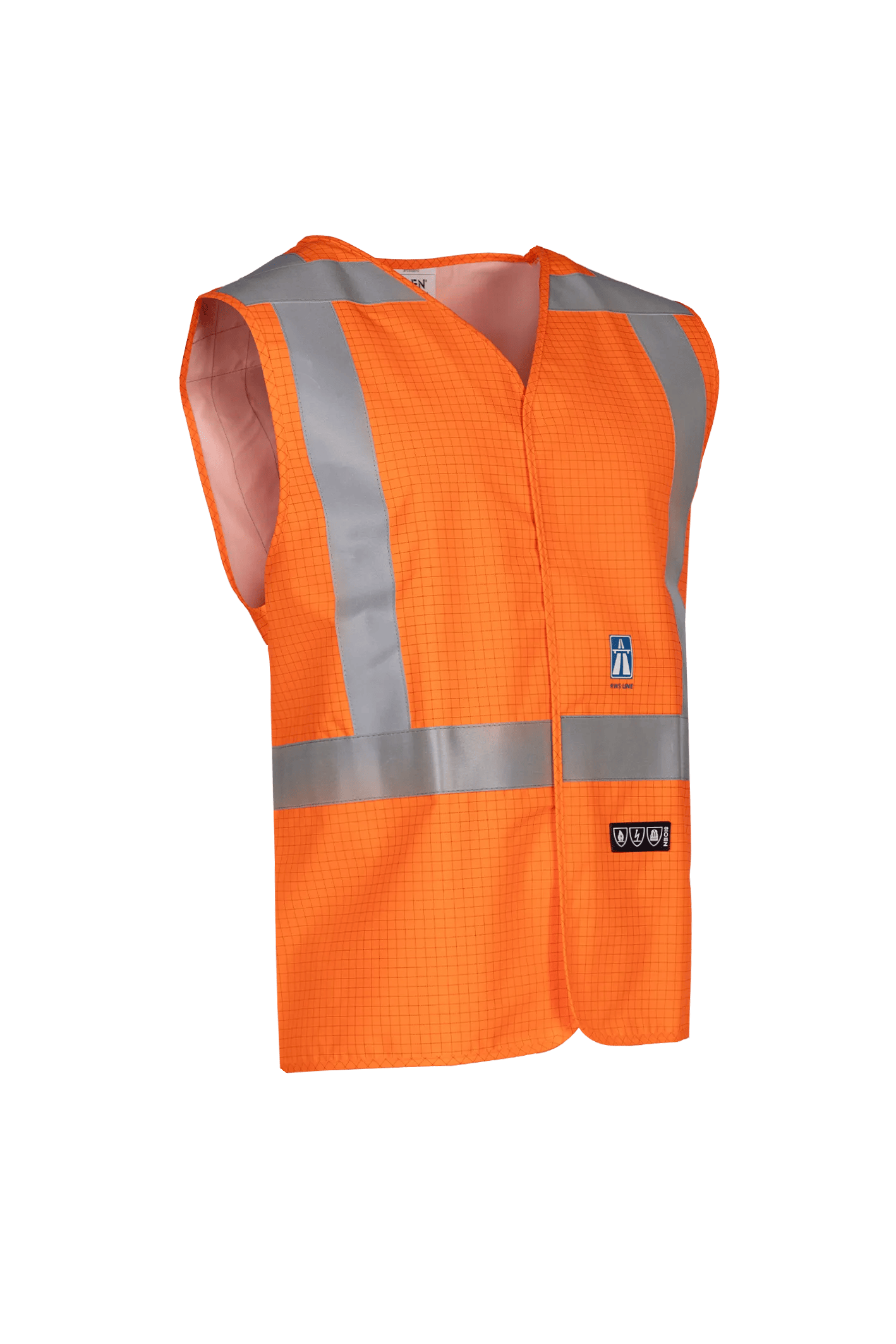 Sioen Raufar Flame Retardant And Anti-Static Hi-Vis Waistcoat (Rws)