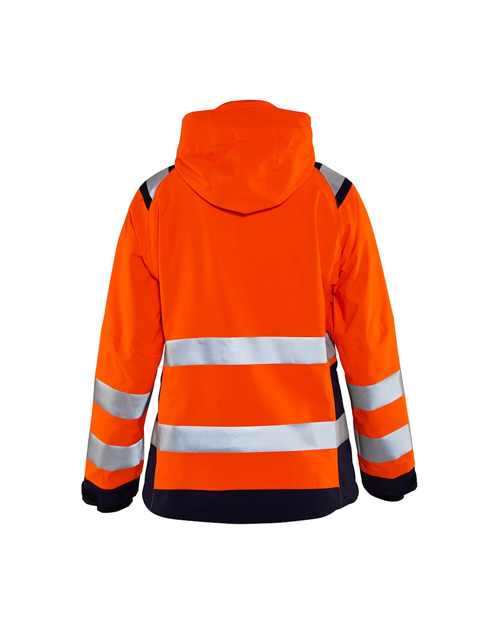 Blaklader Women's Hi-Vis Shell Jacket 4904 #colour_orange-navy-blue