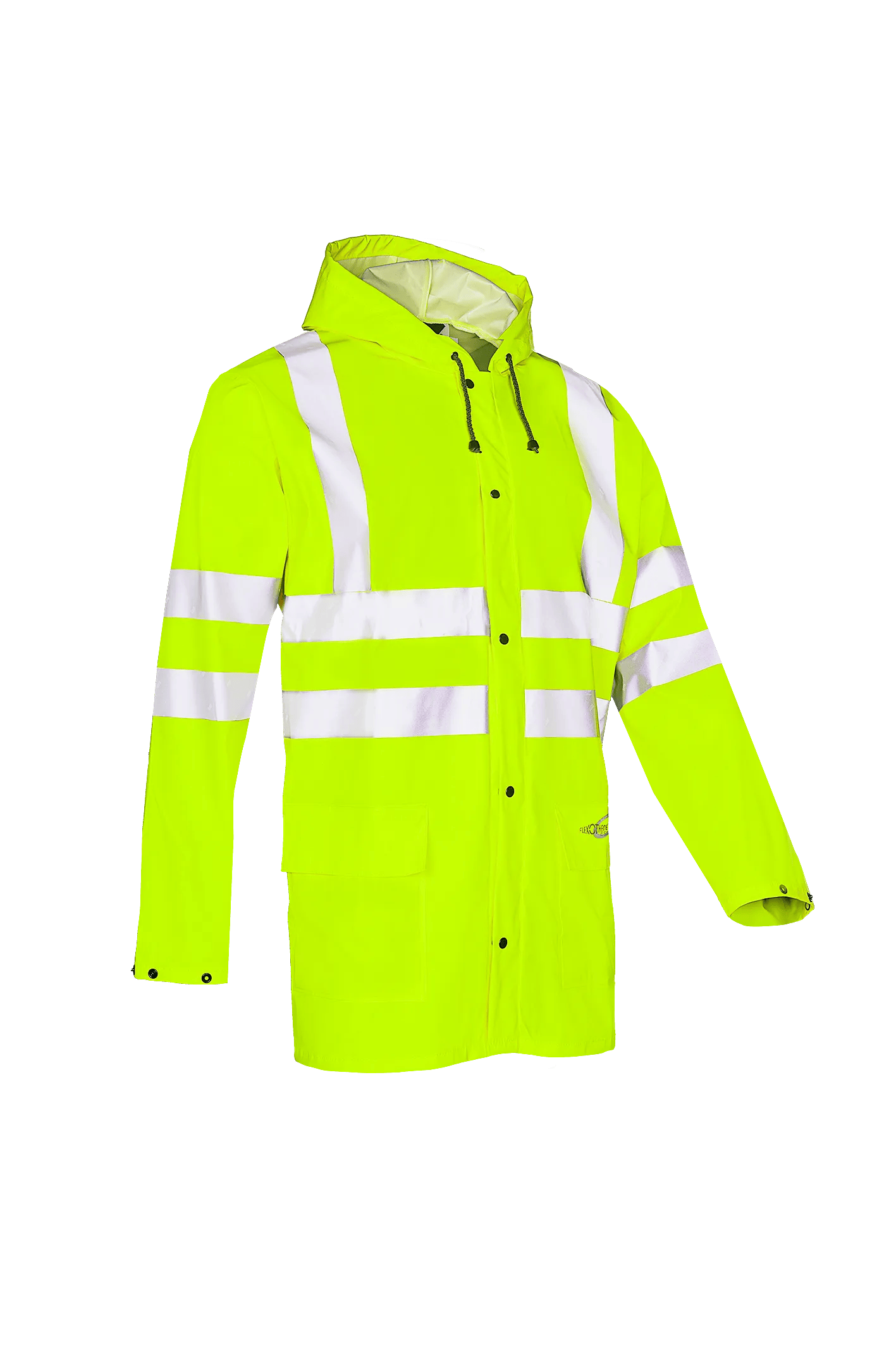 Sioen Eshton Hi-Vis Rain Jacket With Fixed Hood
