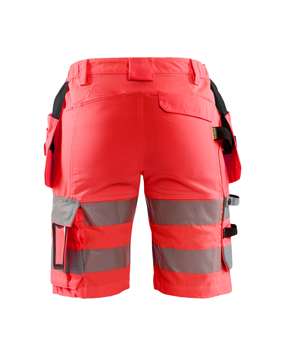 Blaklader Women's Hi-Vis Shorts with Stretch 7186 #colour_red-hi-vis