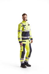 Blaklader Multinorm Craftsman Trousers 1579 #colour_hi-vis-yellow-navy-blue