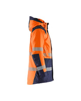 Blaklader Winter Parka Hi-Vis 4457 #colour_orange-navy-blue