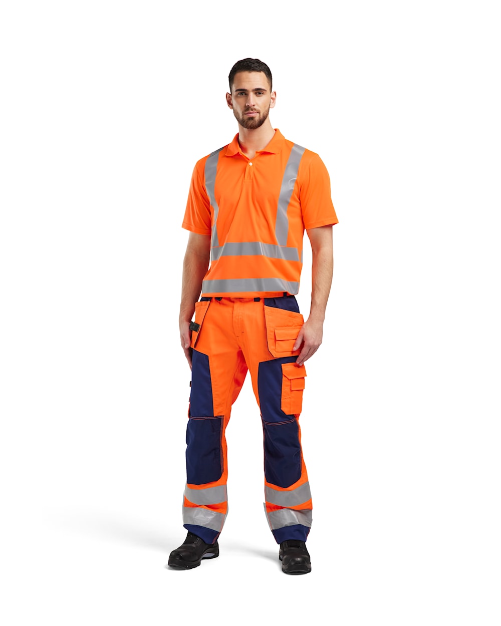 Blaklader Uv Polo Shirt Hi-Vis 3391 #colour_orange