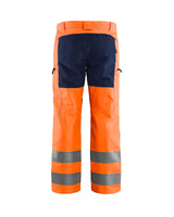 Blaklader Hi-Vis Trousers with Stretch 1585 - Hi-Vis Orange/Navy blue