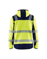 Blaklader Knitted Hi-Vis Jacket 4923 #colour_hi-vis-yellow-navy-blue