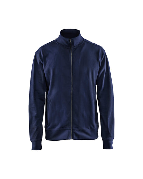 Blaklader Sweatshirt with Full Zip 3371 #colour_navy-blue