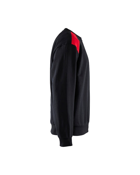 Blaklader Sweatshirt 3580 #colour_black-red