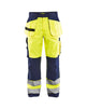 Blaklader Hi-Vis Trousers 1533 - Hi-Vis Yellow/Navy Blue