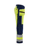 Blaklader Hi-Vis Trousers 1533 - Hi-Vis Yellow/Navy Blue