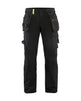 Blaklader Craftsman Trousers 4-Way Stretch 1522 - Black/Hi-Vis Yellow