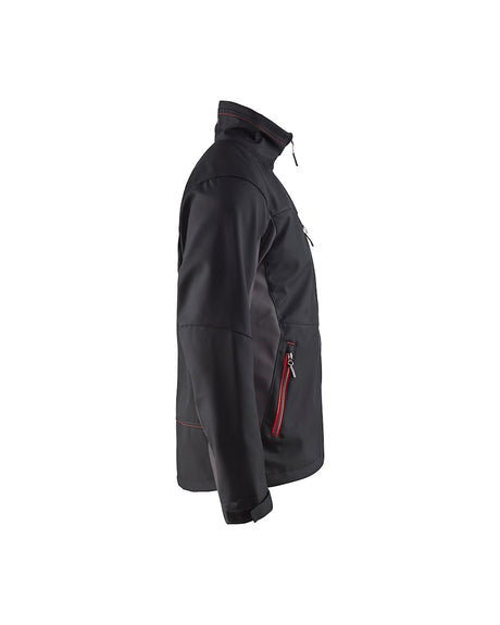 Blaklader Softshell Jacket 4950 #colour_black-red