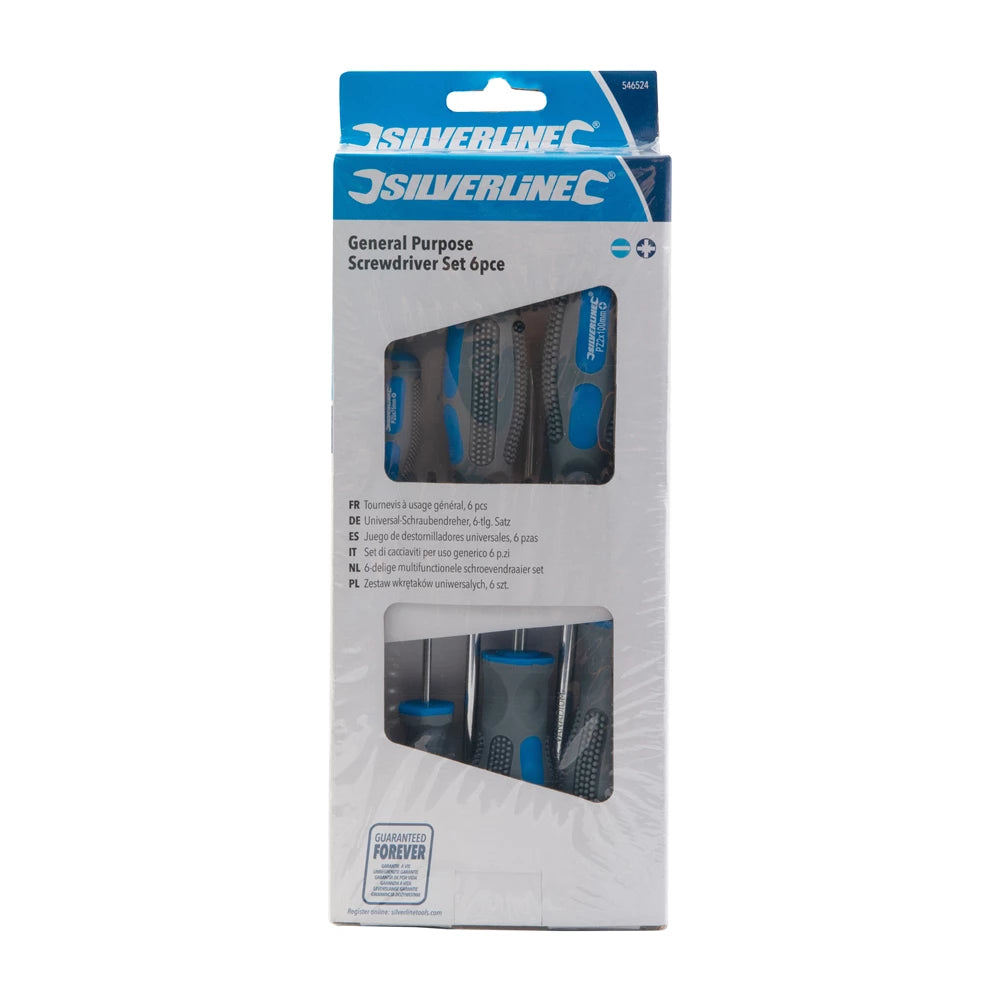 Silverline General Purpose Screwdriver Set 6pce