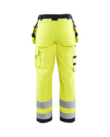 Blaklader Multinorm Craftsman Trousers 1579 #colour_hi-vis-yellow-navy-blue