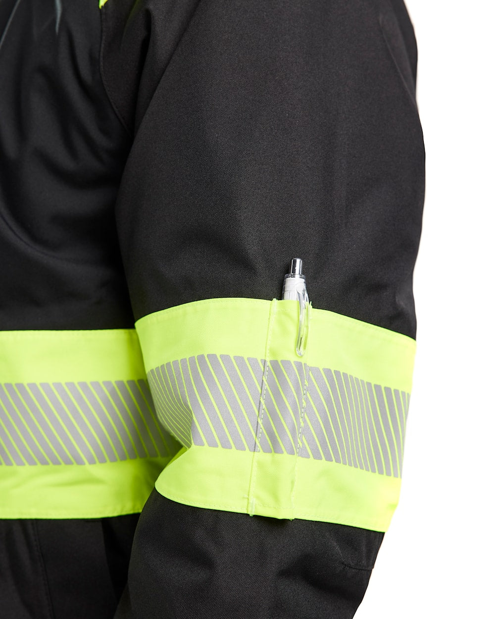 Blaklader Winter Jacket Hi-Vis 4480 #colour_black-hi-vis-yellow