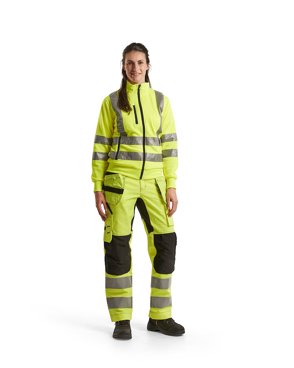 Blaklader Women's Hi-Vis Sweatshirt 3308 #colour_hi-vis-yellow