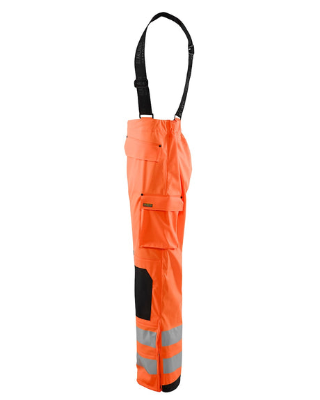 Blaklader Rain Trousers Hi-Vis Level 3 1306 #colour_orange