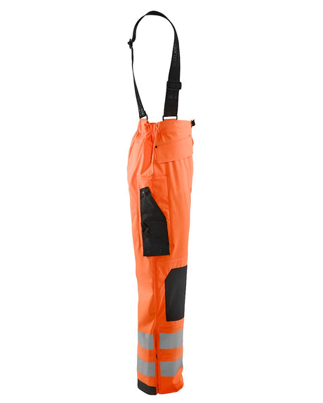 Blaklader Rain Trousers Hi-Vis Level 3 1306 #colour_orange