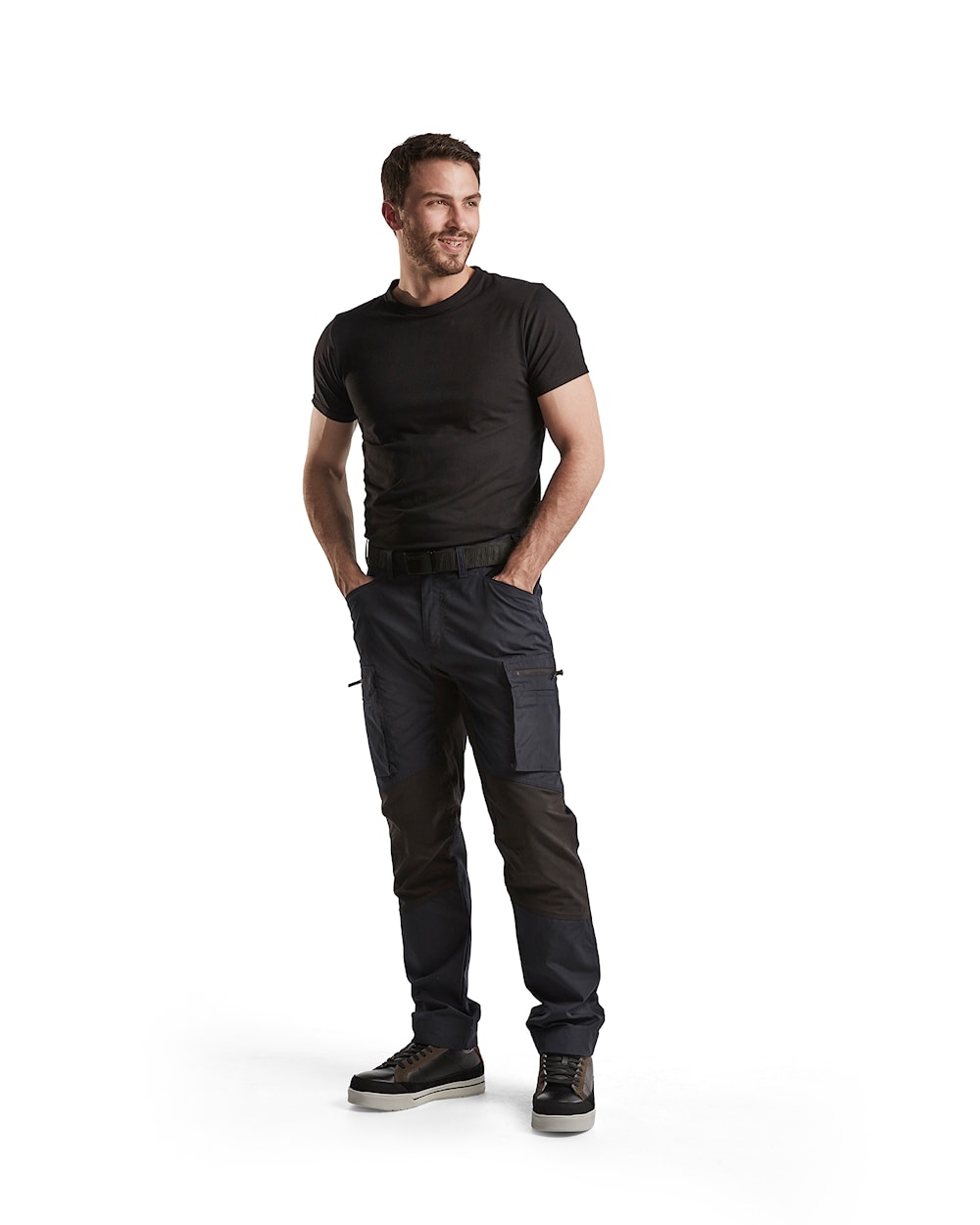 Blaklader Service Trousers with Stretch 14591845 #colour_dark-navy-black