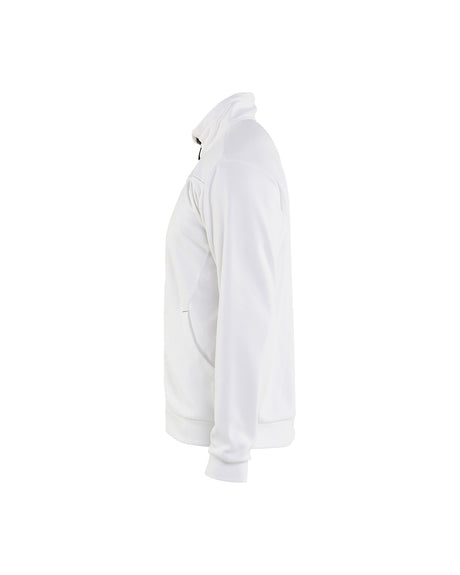 Blaklader Sweatshirt with Full Zip 3362 #colour_white-dark-grey