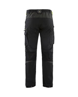 Blaklader 4-Way-Stretch Service Trousers 1422 - Black / Hi-Vis Yellow