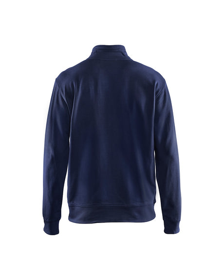 Blaklader Sweatshirt with Full Zip 3371 #colour_navy-blue