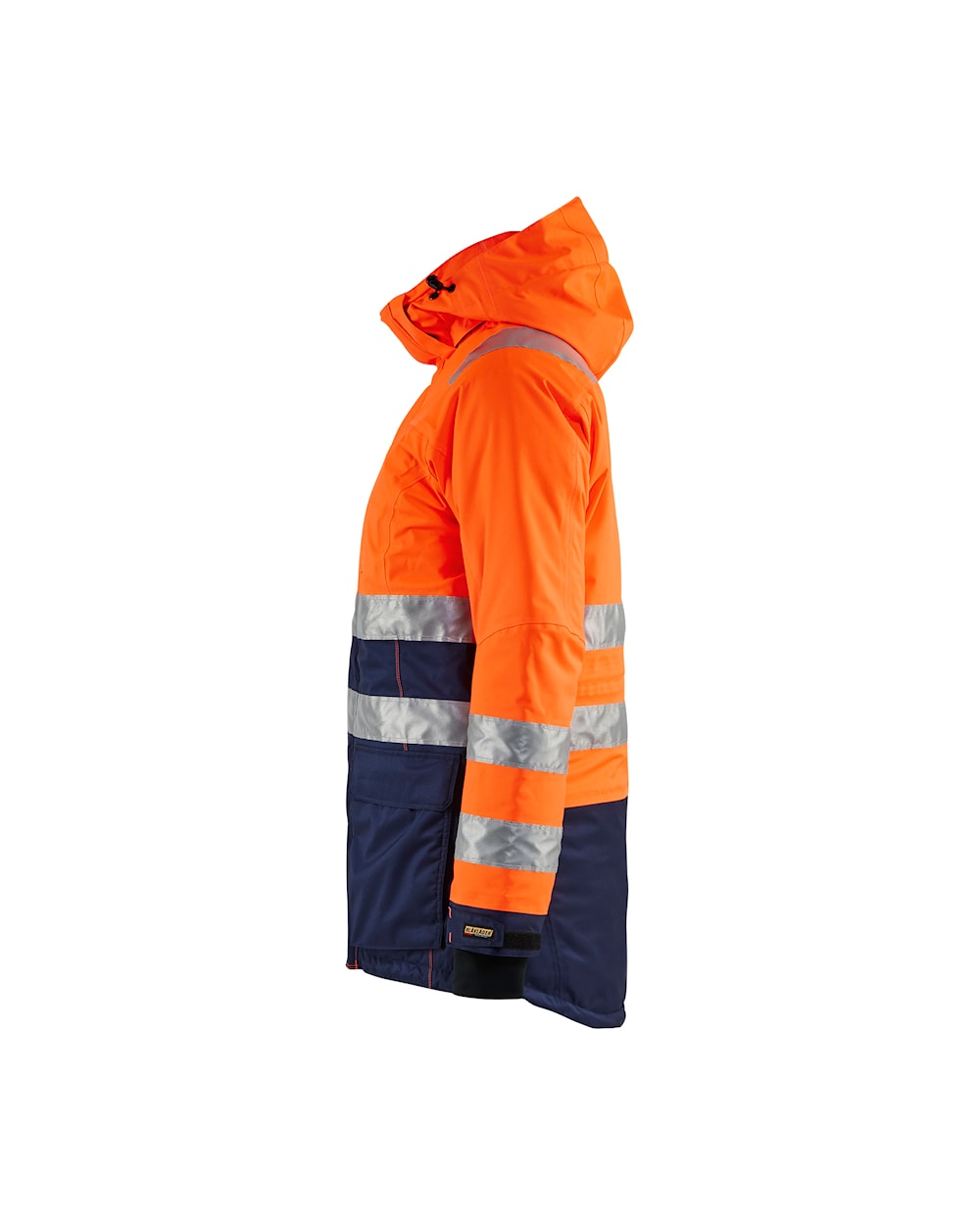 Blaklader Women's Hi-Vis Winter Parka 4472 #colour_orange-navy-blue