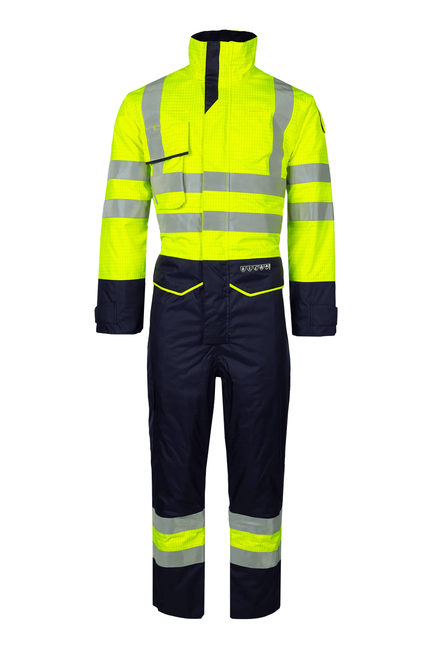 Sioen Carret Flame Retardant Anti-Static Hi-Vis Rain Winter Coverall