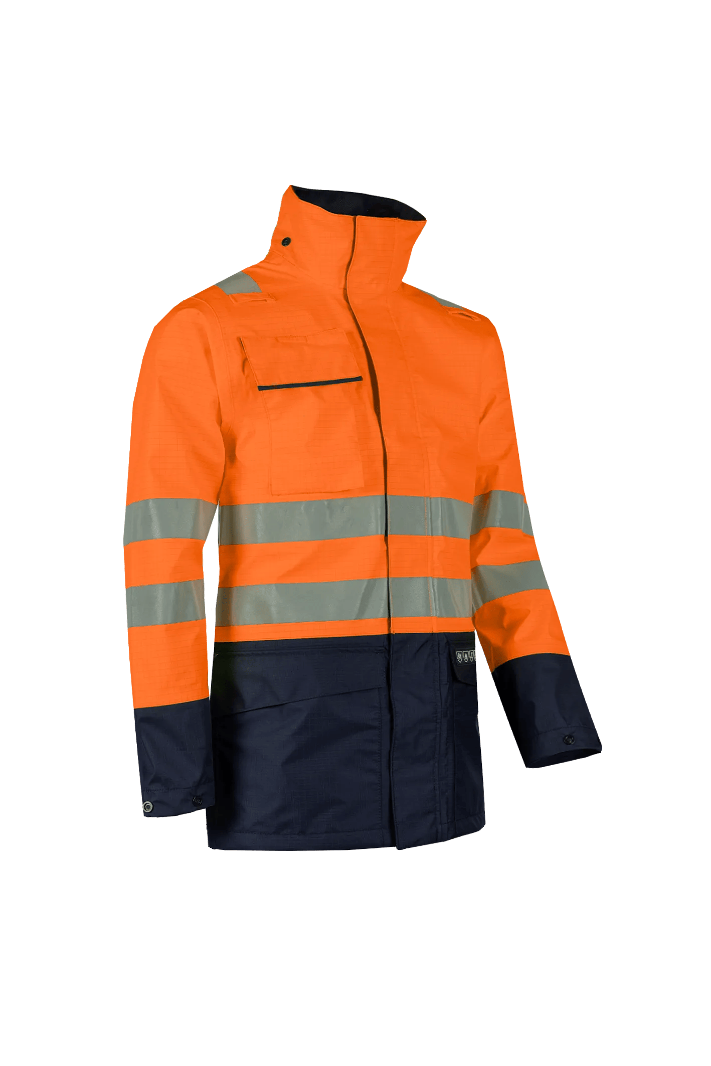 Sioen Kaldvik Hi-Vis Rain Jacket With Arc Protection