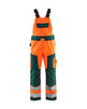 Blaklader Hi-Vis Bib Trousers 2660 - Orange/Green