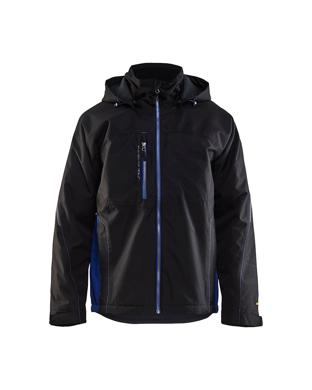 Blaklader Shell Jacket 4790 #colour_black-cornflower-blue