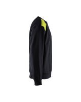 Blaklader Sweatshirt 3580 #colour_black-hi-vis-yellow