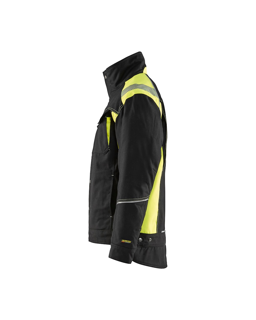 Blaklader Winter Jacket 4915 #colour_black-hi-vis-yellow