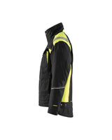 Blaklader Winter Jacket 4915 #colour_black-hi-vis-yellow