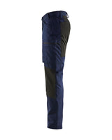 Blaklader Service Trousers with Stretch 14591845 #colour_navy-blue-black