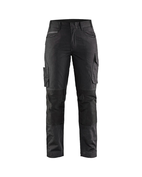 Blaklader Women's Service Trousers with Stretch 7195 #colour_black-dark-grey