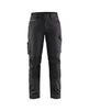 Blaklader Women's Service Trousers with Stretch 7195 #colour_black-dark-grey