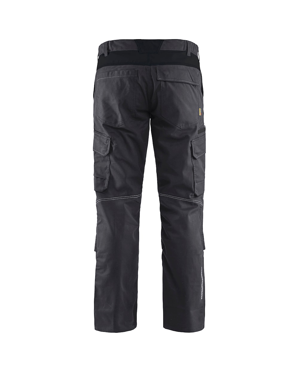 Blaklader Industry Trousers Stretch with Knee Pad Pockets 1448 #colour_mid-grey-black