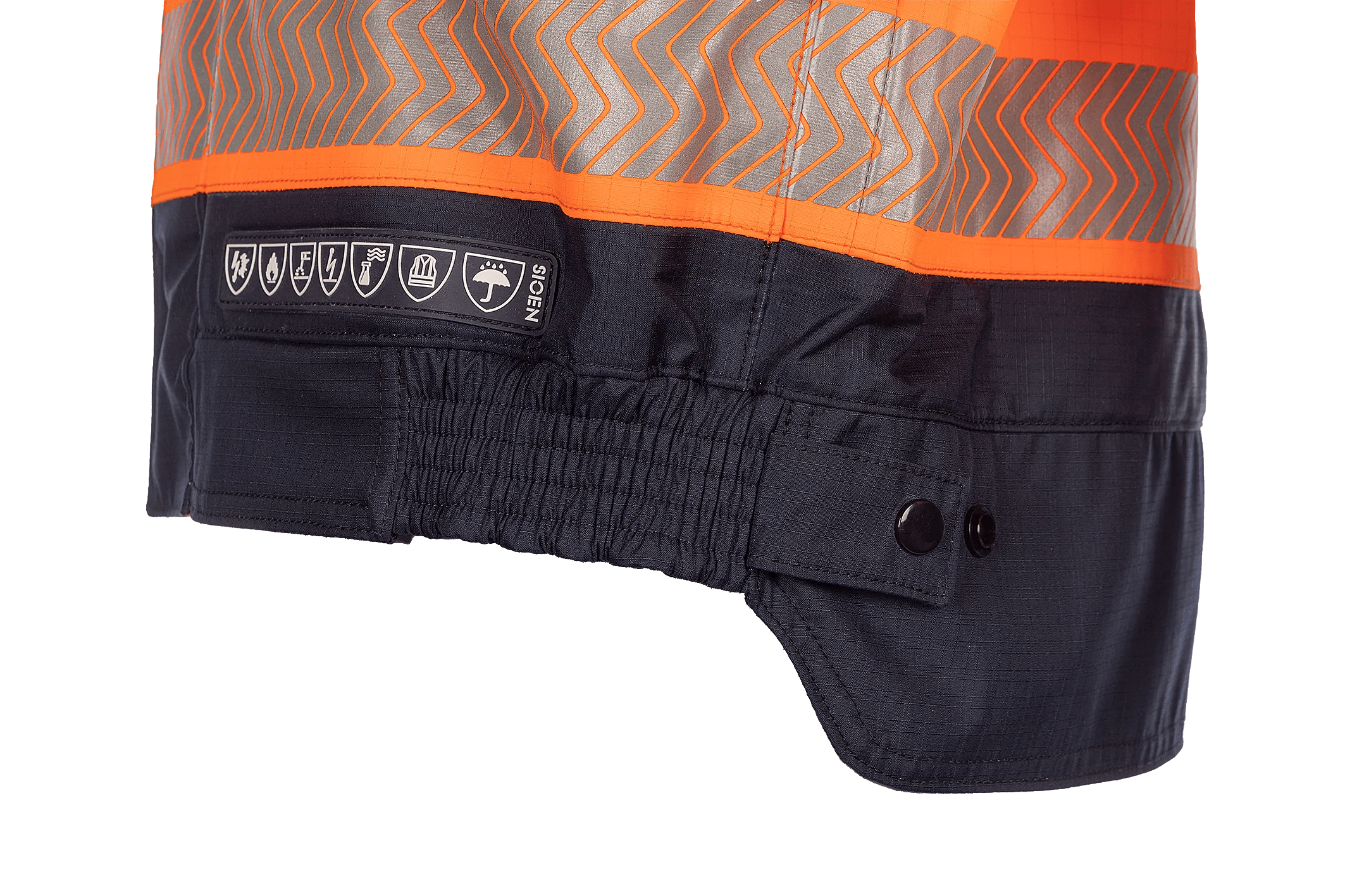 Sioen Frovik Hi-Vis Rain Bomber Jacket With Arc Protection