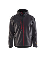 Blaklader Pro Softshell Jacket 4949 #colour_dark-grey-red