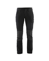 Blaklader Ladies 4-Way Stretch Service Trousers 7122 #colour_black-dark-grey