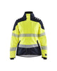 Blaklader Softshell Jacket Multinorm Women 4448 #colour_hi-vis-yellow-navy-blue