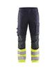 Blaklader Trousers Multinorm Inherent with Stretch 1787 #colour_navy-blue-hi-vis-yellow