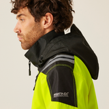 Regatta Professional Mens Hi-VIS X-PRO Waterproof Shell Jacket - Class 2