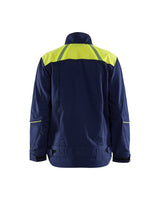 Blaklader Welding Jacket 4801 #colour_navy-blue-hi-vis-yellow