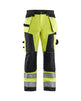 Blaklader Hi-Vis Craftsman Trousers 1568 - Hi-Vis Yellow/Black