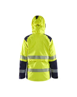 Blaklader Women's Shell Jacket Hi-Vis 4436 #colour_hi-vis-yellow-navy-blue