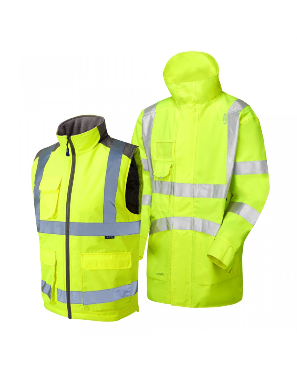 Leo Workwear CLOVELLY + TORRINGTON Leo 3-in-1 Anorak + Bodywarmer