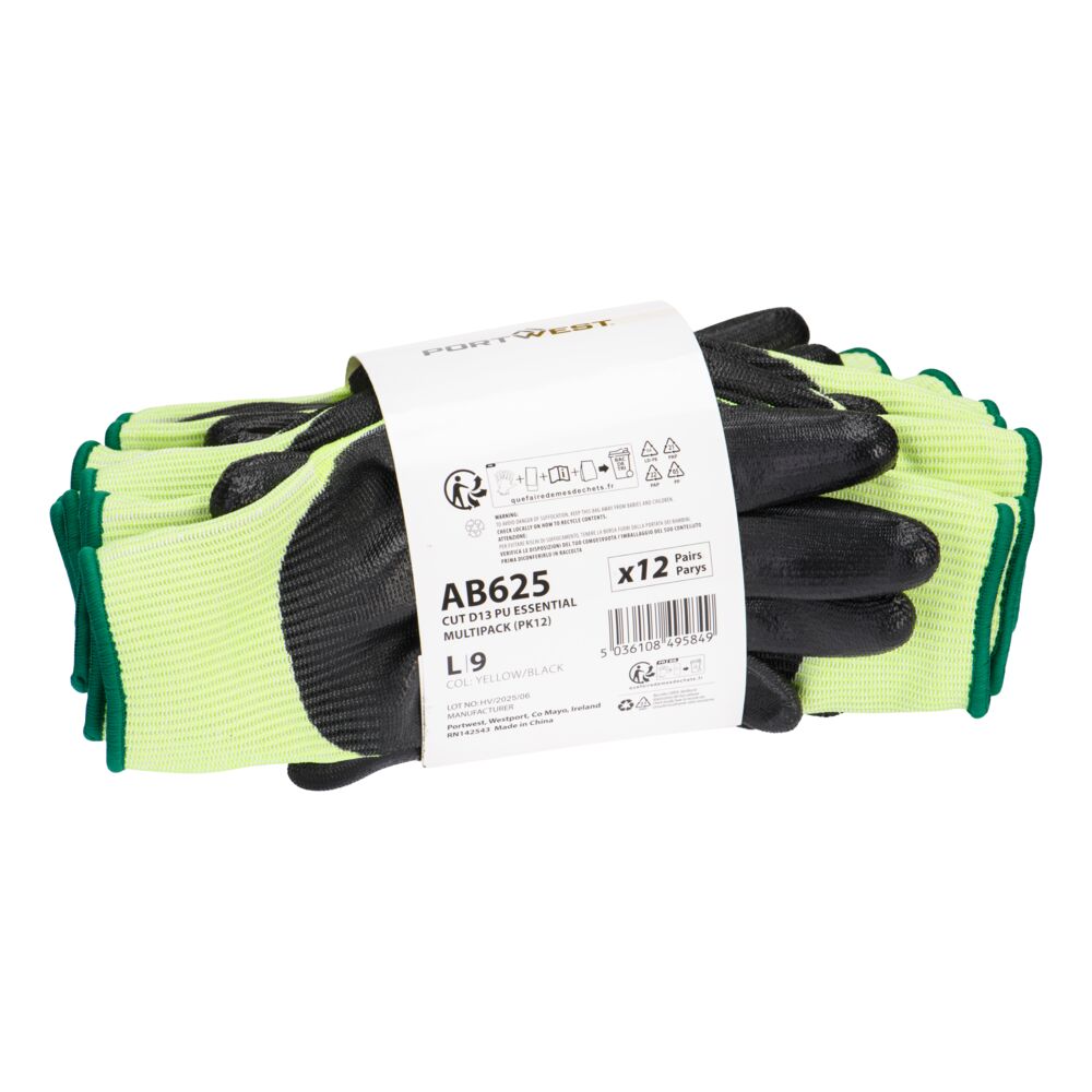 Portwest Portwest Cut D13 PU Essential Multipack (PK12)